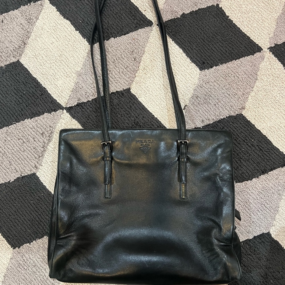 Authentic Prada Navy Blue Sophisticated Purse